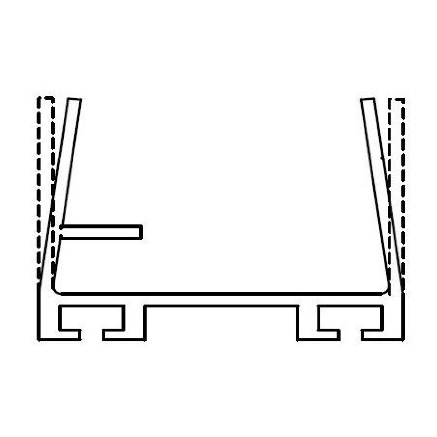 Miller Edge ME123C2175 Mounting Channel (Per Foot) Gate Opener Safety