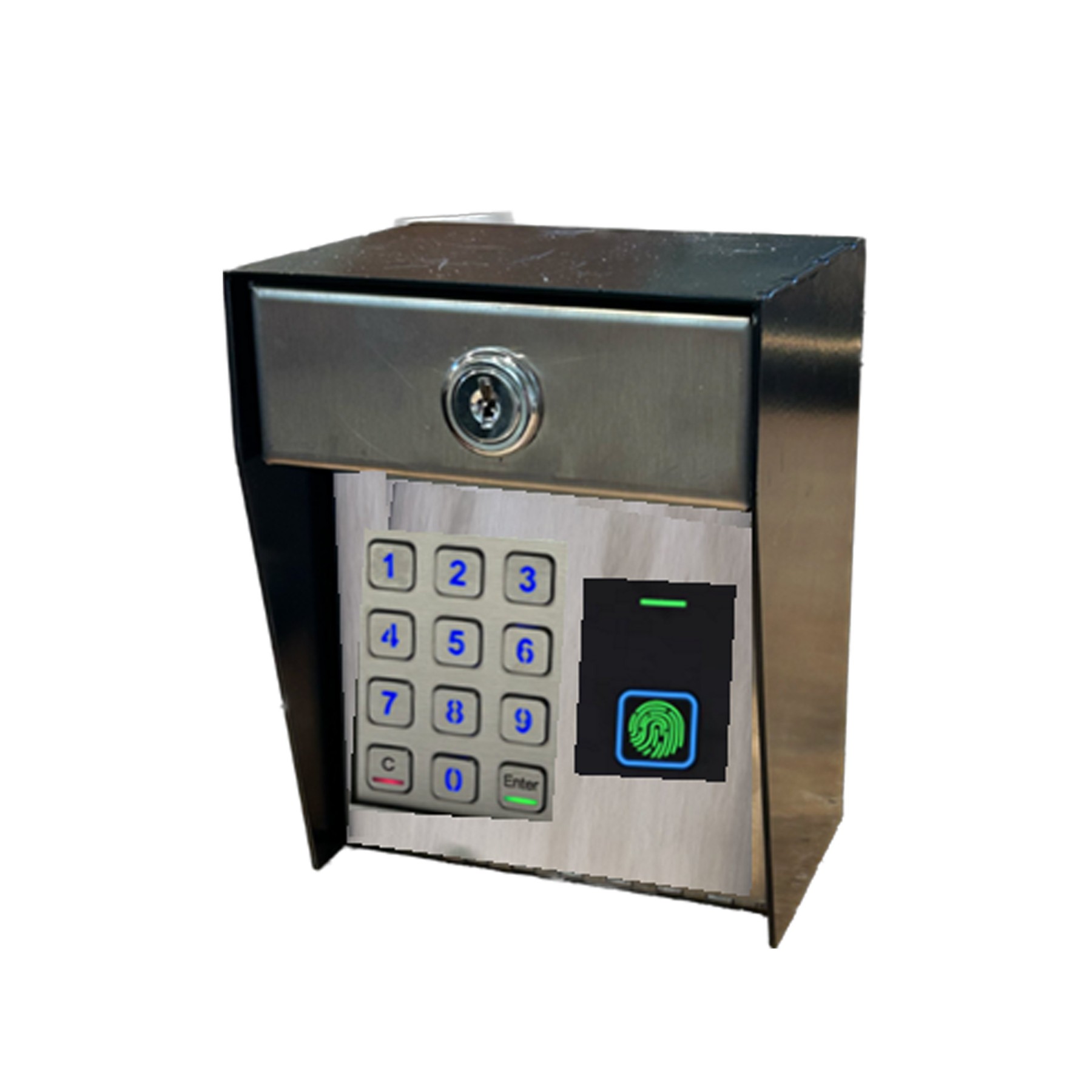 Gate Key Reader Access One 2000 Capacity Digital Lock Card Reader w/ Finger Print ...
