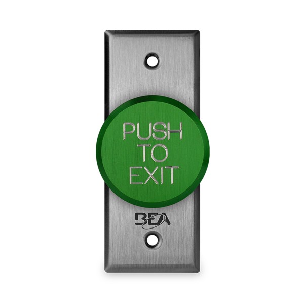 BEA 2" "Push to Exit" Delayed Action Switch Green w/ Jamb w/ Size Face Plate