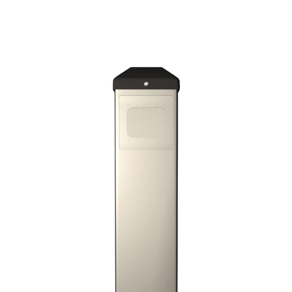 BEA 4' Bollard for 4.5" Round Or 4.75" Square Push Plates - Silver - 10BOLLARDSLV