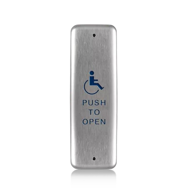 BEA Stainless Steel Push Plate Jamb w/, T & L2 Stud Wtih Boot
