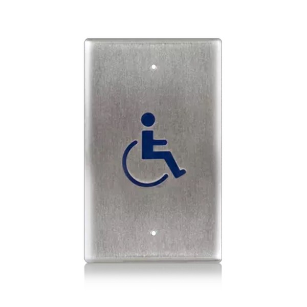 BEA Stainless Steel Push Plate 2" x 4" Oblong, Logo Only