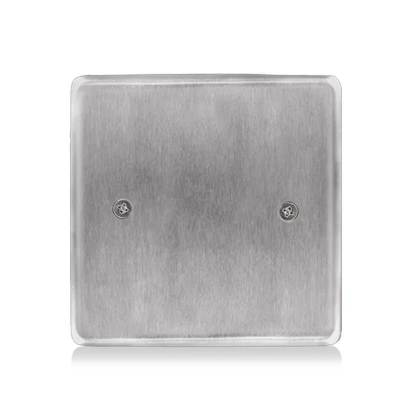 BEA Stainless Steel Push Plate 4.5" Square Plain