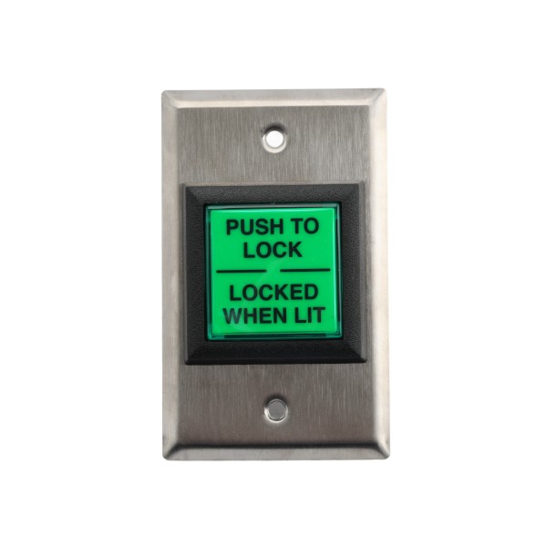 10PTLBUTTON, Switch SG "Push to Lock" LED Illuminated Switch
