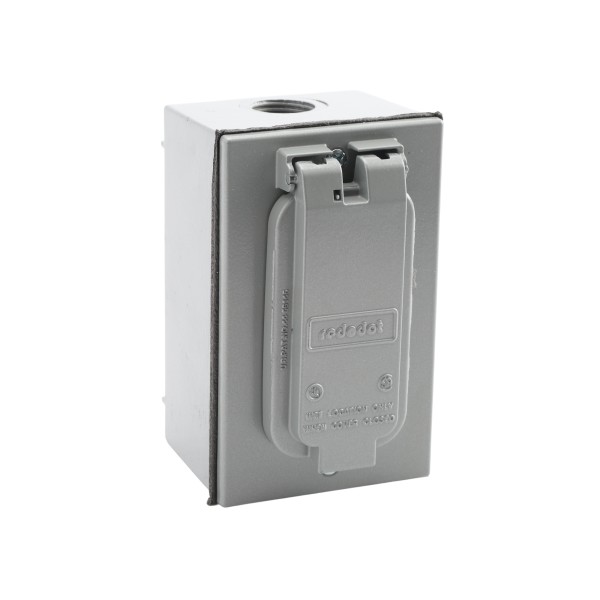 One Button Surface Mounted Control with Weatherproof Cover (NEMA 4 - 6 amp @ 125/250V AC) - MMTC 1BXC (Buttons)