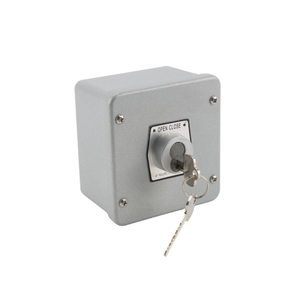 Surface Mounted Tamperproof Open-Close Keyswitch with Best Core Cylinder (NEMA 4 - 15 amp @ 125/250V AC)