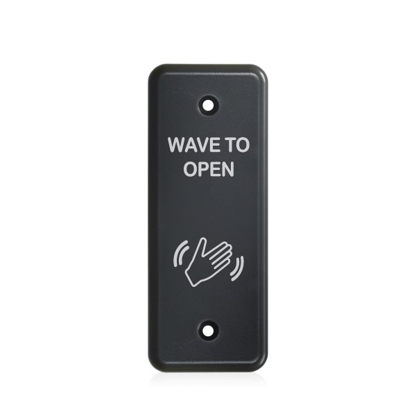 BEA MS31 Faceplate Magic Switch Jamb - Text & Hand Logo - Gray - 70-5828
