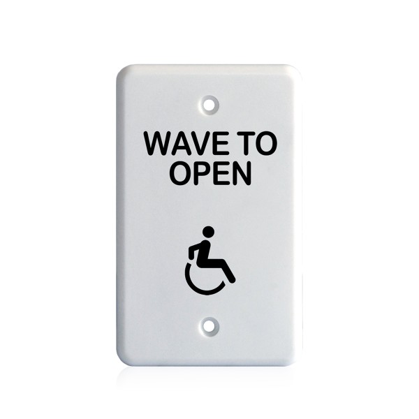 BEA MS31 Faceplate Magic Switch Single Gang Accessibility Logo - White - 70-5840