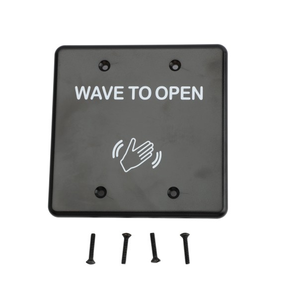 BEA MS31 Faceplate Magic Switch Double Gang "Push to Open" Text & Hand Wave Logo - 70-5841