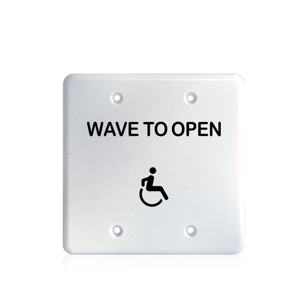 BEA MS31 Faceplate Magic Switch Double Gang Accessibility Logo - White - 70-5848