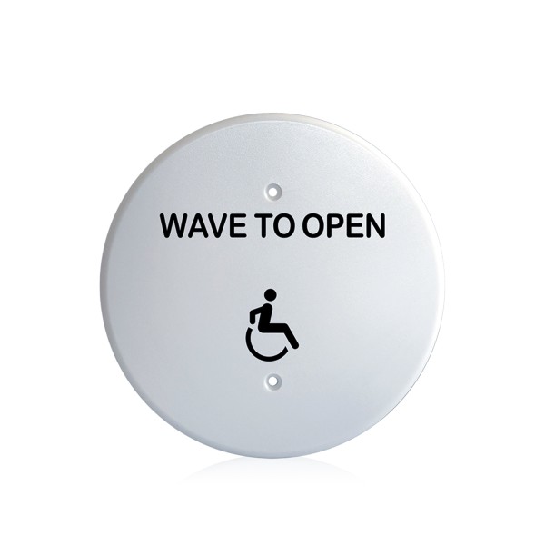 BEA MS31 Faceplate Magic Switch 6" Round Accessibility Logo - White - 70-5856