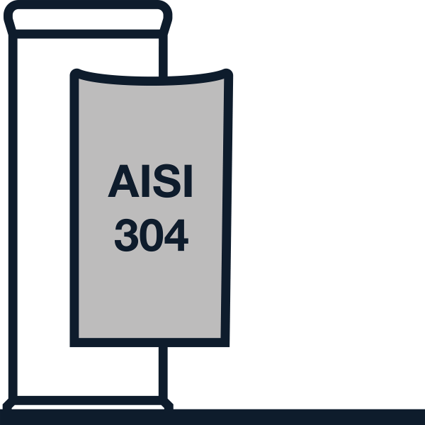 AES Cover Sleeve SS AISI304 12mm x 10mm for AES Talos 94/96/M30/C730 - 9684L
