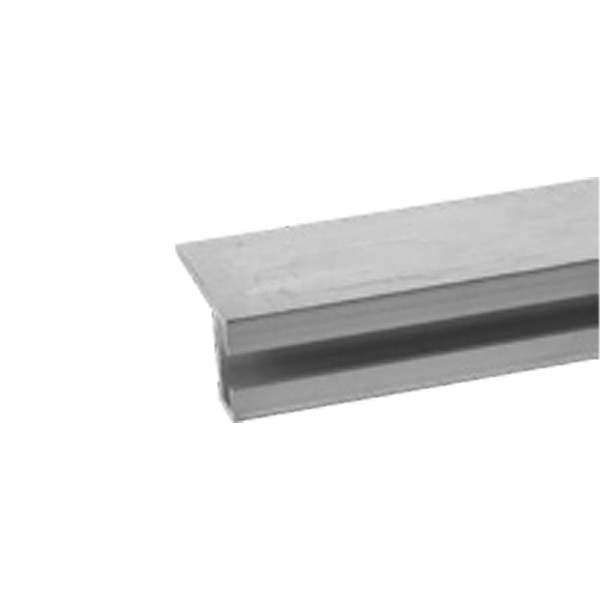 GateArms+ 5 ft. LED Retainer Track - 90 Degree Immediate-Turn Flange (Unpainted Aluminum)