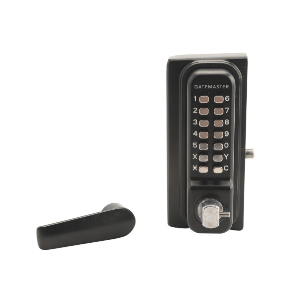 GateMaster Digital Superlock with Rapid Reset | Single-Sided Lever Handle for 40-60mm Gates, Left Hand - BDGSRR4060L