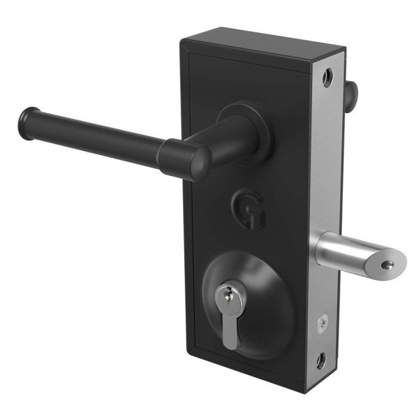 AES Gatemaster Standard Superlock for 40-60mm Gates, Black Plain Handle Style - BLD4060P