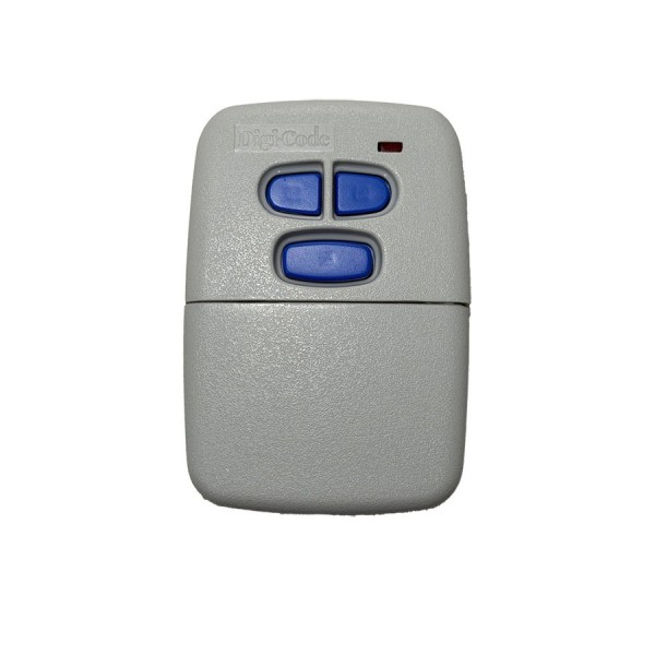 Digi-Code 3-Button Linear MegaCode Visor Transmitter | 318Mhz | Gray