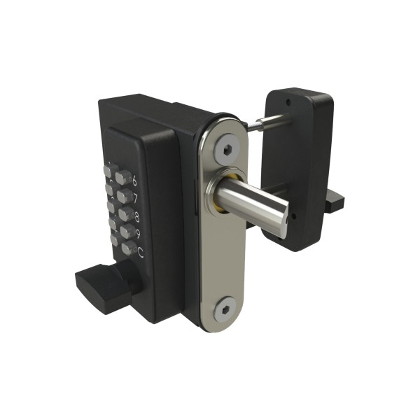 AES GateMaster Surface-Fixed Digital Lock - Right-Hand - Keypad On Both Sides - DGLWR