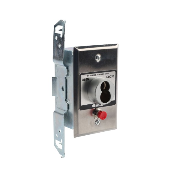 Flush Mount Keyswitch with Best Core Cylinder (NEMA 1 - 15 amp @ 125/250V AC) - MMTC HBFST-SLF (Keyswitches)