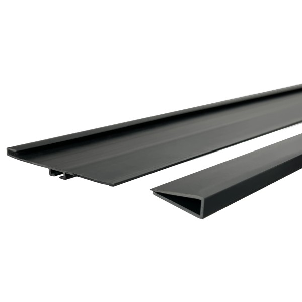 Miller Edge 46" Mounting Channel Kit with Clips for 2" Double-Angle Bottom Bars - MC22-C7-K46