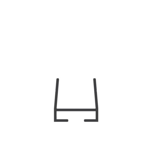 Miller Edge U-Shaped Mounting Channel for ME110 Gate Sensing Edge