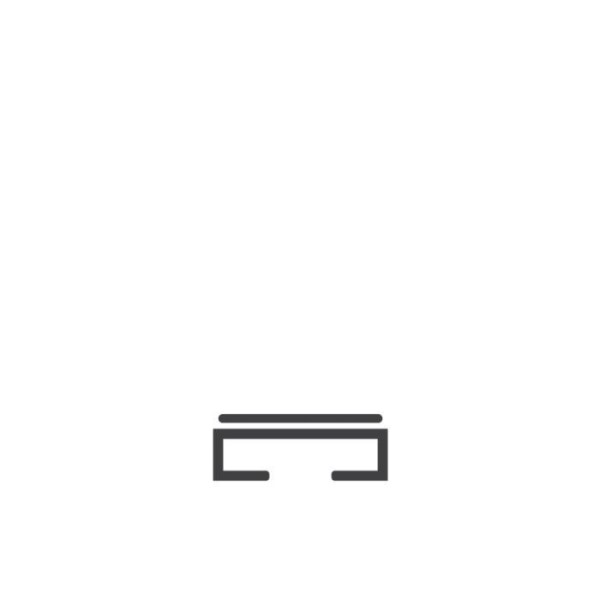 Miller Edge Flat Mounting Channel with VHB Double-Sided Tape for ME110 Gate Sensing Edge