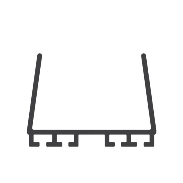 ME112-C4-25 Miller Edge ME112-C4 Mounting Channel, Clima-Guard: Clima-Guard U-shaped, rigid PVC 25ft