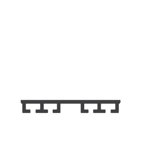 ME112-C47-39 Miller Edge ME112-C47 Mounting Channel, Clima-Guard Flat, rigid PVC 39ft