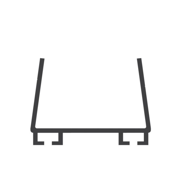 Miller Edge U-Shaped Mounting Channel for ME123 Gate Sensing Edge