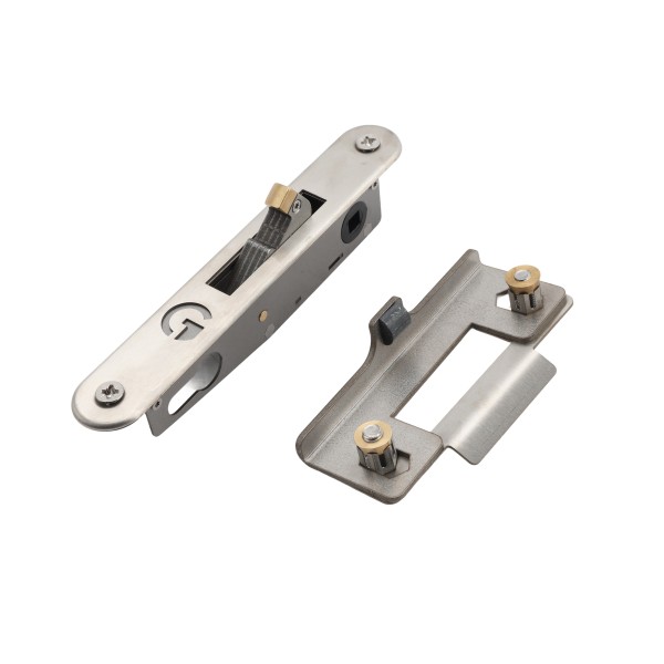 AES Gatemaster Stainless Mortice Lock - Dual Cover - Plain Handles - ML4DCP (Default)
