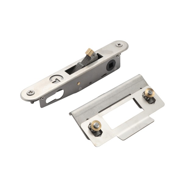 AES Gatemaster Stainless Mortice Lock, Full Cover, Plain Handles - ML4FCP (Default)