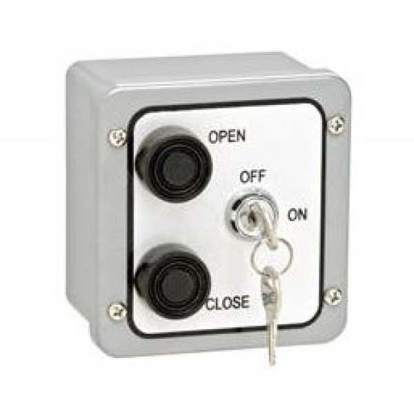 Two Button Exterior Surface Mount with Lockout Control (NEMA 4 - 6 amp @ 125-250V AC) - MMTC 2BXL