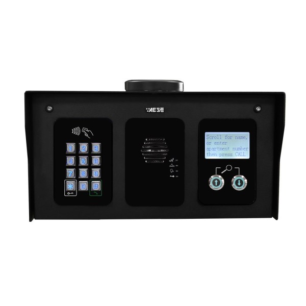 AES Modular Pedestal Multicom Classic with Keypad & Prox (1x3) (Modular Intercom Units)
