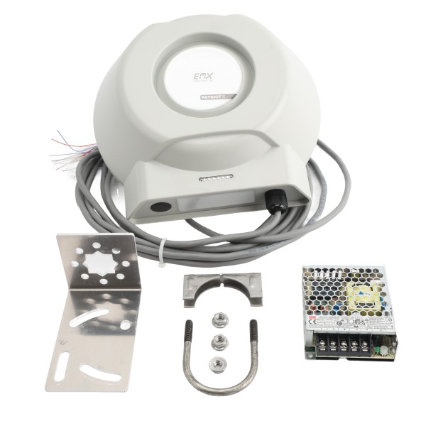 EMX TRES Patriot Long Range RFID Wireless Bluetooth Reader With 18'-25' Range, 26-Bit Wieg, With Circular Antenna - Patriot-E-BLE