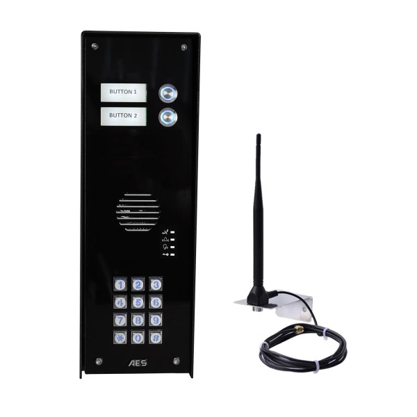 PRIME7 1 Button Imperial Black Cellular 4G Intercom with Keypad