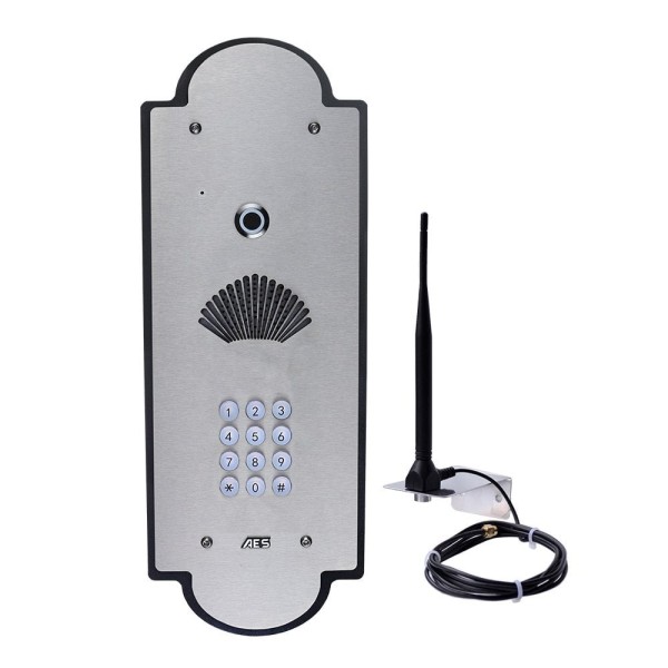 AES Cellcom PRIME7 Vintage Flush Mount with Keypad (Black/Stainless Steel)