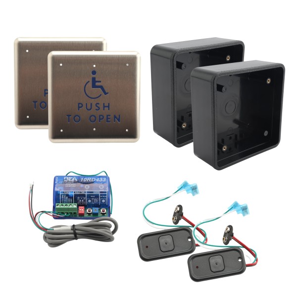 BEA Push Plate 475S-433 Package Pbs1 & 433MHz Trx/Rx & Box" - PUSH-PLATE-475S-433 (Default)