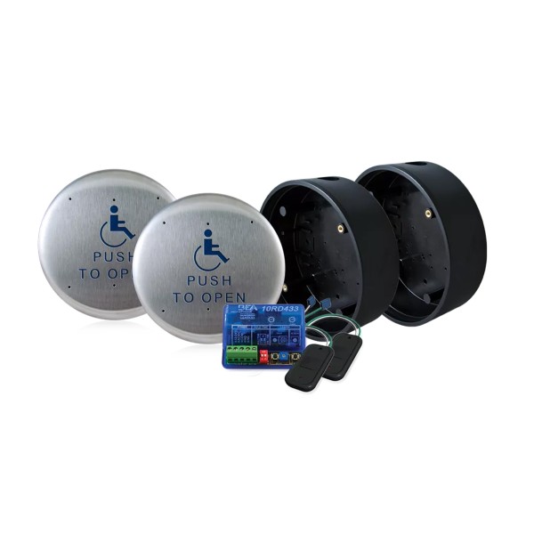 BEA Push Plate 6R-433 Package Pbr1 & 433MHz Trx/Rx & Box" - PUSH-PLATE-6R-433 (Default)