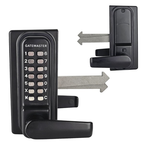 AES GateMaster Surface-Fixed Digital Sliding Gate Lock - Double-Sided - 60mm Gate Frames - SGLD60