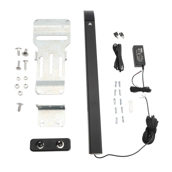 AES Tomalok Electric Drop Bolt (Black) - 150mm With 24V Din Rail Power Supply and Ground Stop - TL-B-150-KIT