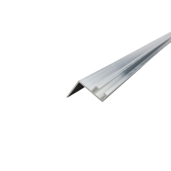 GateArms+ 5 ft. LED Retainer Track - 90 Degree Flange With 1" Extension (Unpainted Aluminum)