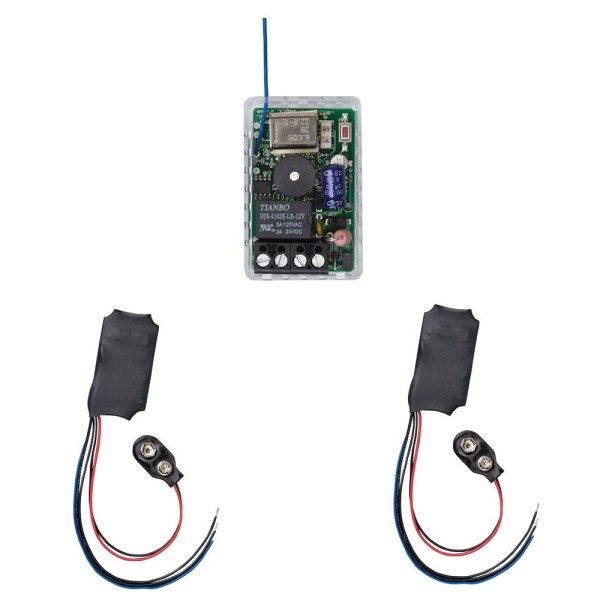 ADA 433mHz Push Plate Wireless Transmitter and Receiver Kit (Operates 2 Push Plates)