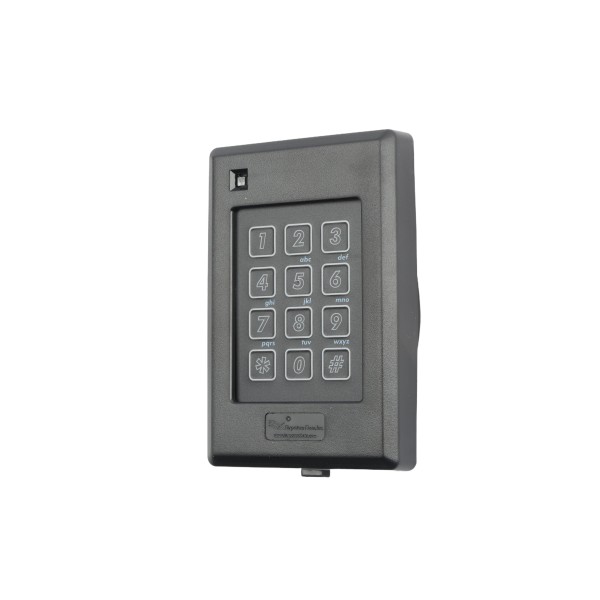 EMX TRES Proximity Reader, Includes Switch-Plate & Keypad, 7" Read Range, 26-Bit Wiegand Output & HID or AWID Formats - TRES-100-P-640-HA