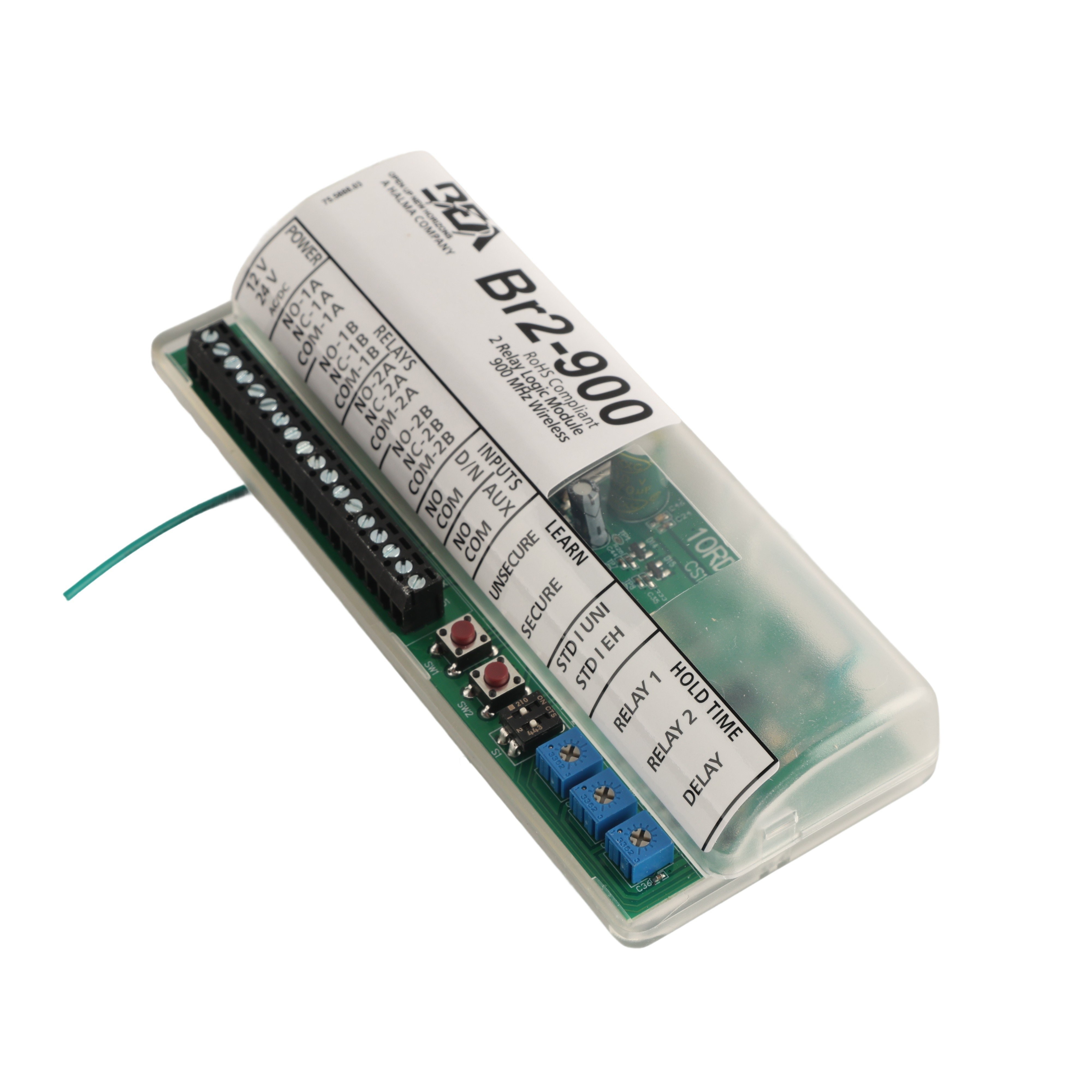 BEA 900MHz Wireless 2-Relay Logic Module - 10BR2-900 - Gate Opener Safety