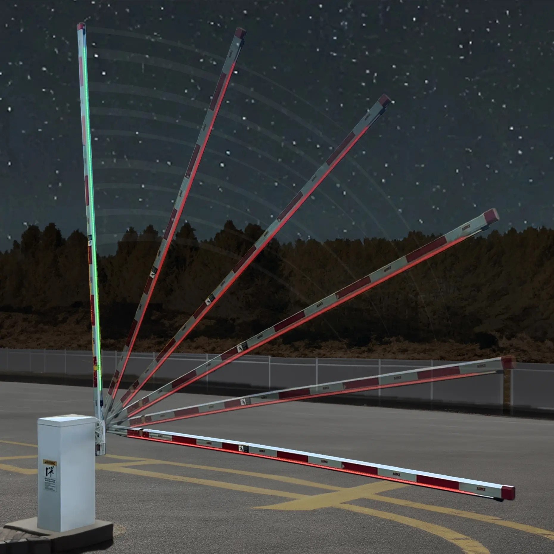 Led Gate Arm Miller Edge 5' Pegasus+ LED + Non-Monitored Sensing Edge for Barrier ...