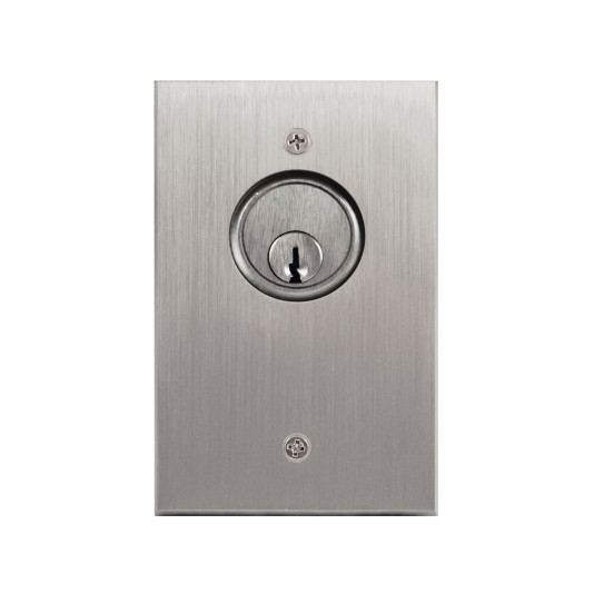 BEA 1/4" Aluminum Single Gang On/Off Key Switch - 10KEYSWITCHONF