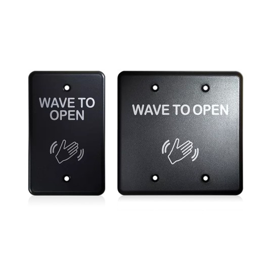 BEA Standard Magic Switch Single Gang & Double Gang Faceplates - Black
