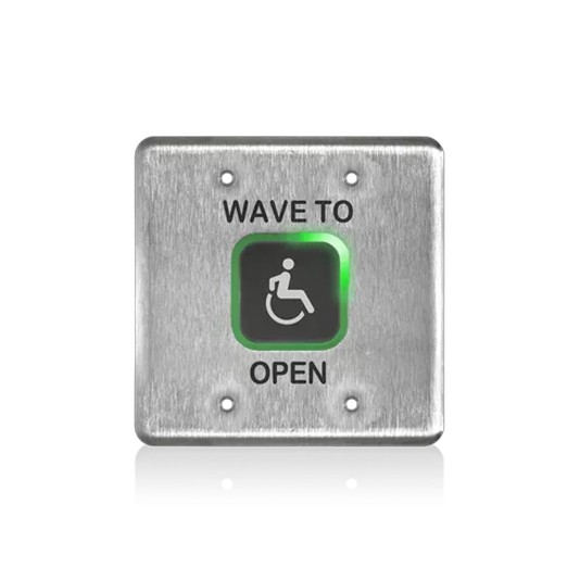BEA Stainless Steel Touchless Magic Switch Double Gang - Access Accessibility Logo - 10MS41-DA