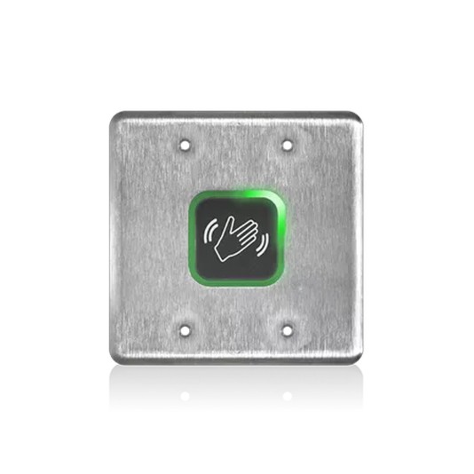 BEA Stainless Steel Touchless Magic Switch Double Gang - Hand Wave Logo Only - 10MS41-DPHL
