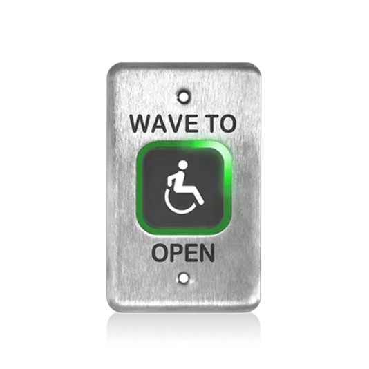BEA Stainless Steel Touchless Magic Switch Single Gang - Access Accessibility Logo - 10MS41-SA