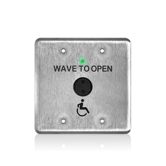 BEA MS51 Relay Double Gang "Wave to Open" & Handicap Accessibility Logo - 10MS51-DA